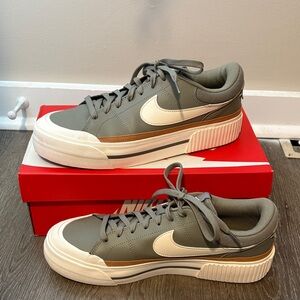 Nike Women’s Olive and White Sneakers
